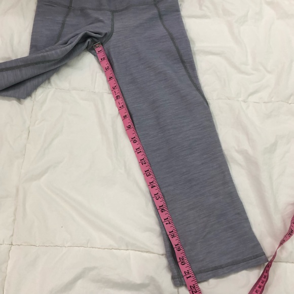 Lululemon Grey & Coral Tadasana Slit Crop Legging - Picture 7 of 8